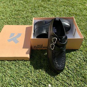 KOI Metal Heart Oxford Platform Shoes